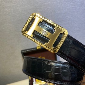 《爱马仕》采用野生进口真鳄鱼肚皮不拼接皮...