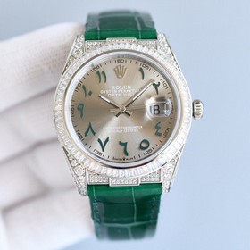 WWF厂劳力士ROLEX日志型满天星鳄鱼...
